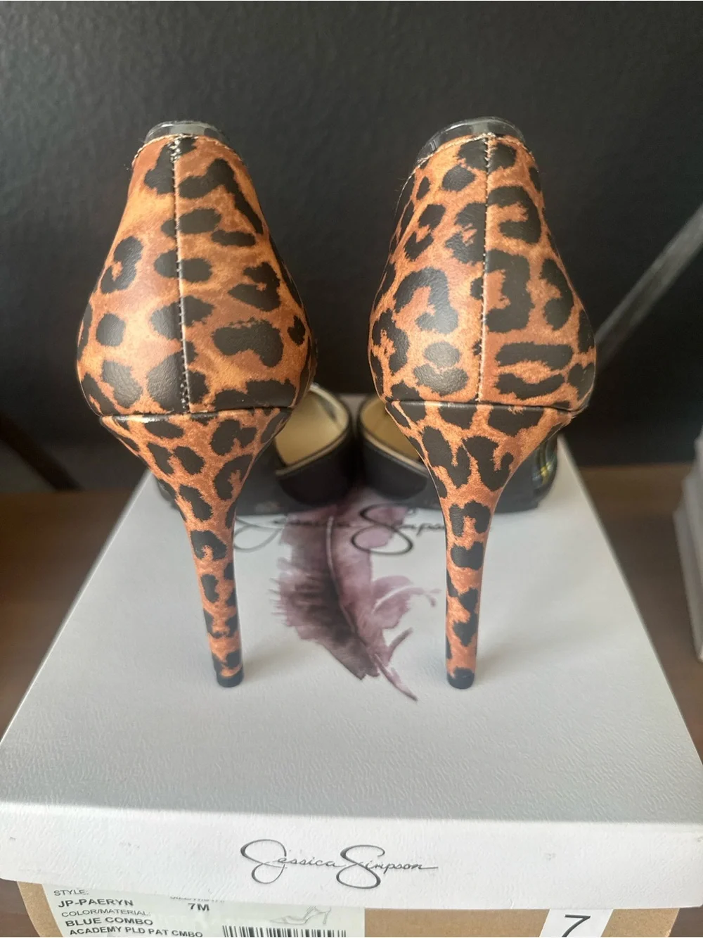 Jessica Simpson Leopard & Tartan Pointed Stiletto Pumps - Multi Color